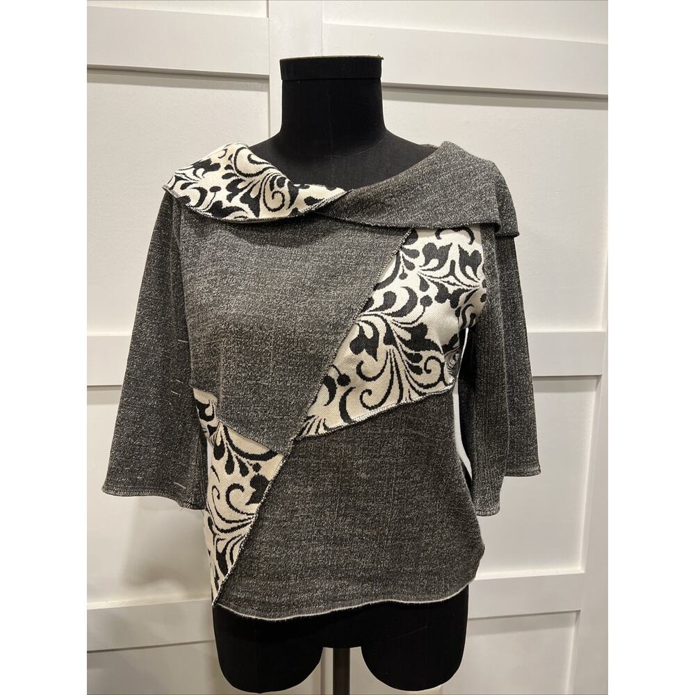 Iwanciw Functional‎ Fun Pullover Shirt Women’s Patchwork 100% Cotton S/M